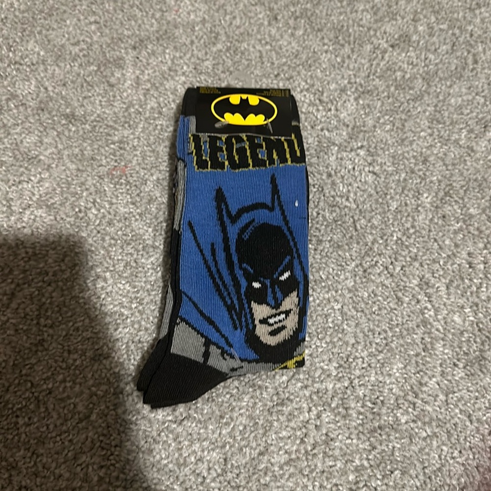 Batman socks size 6 to 12